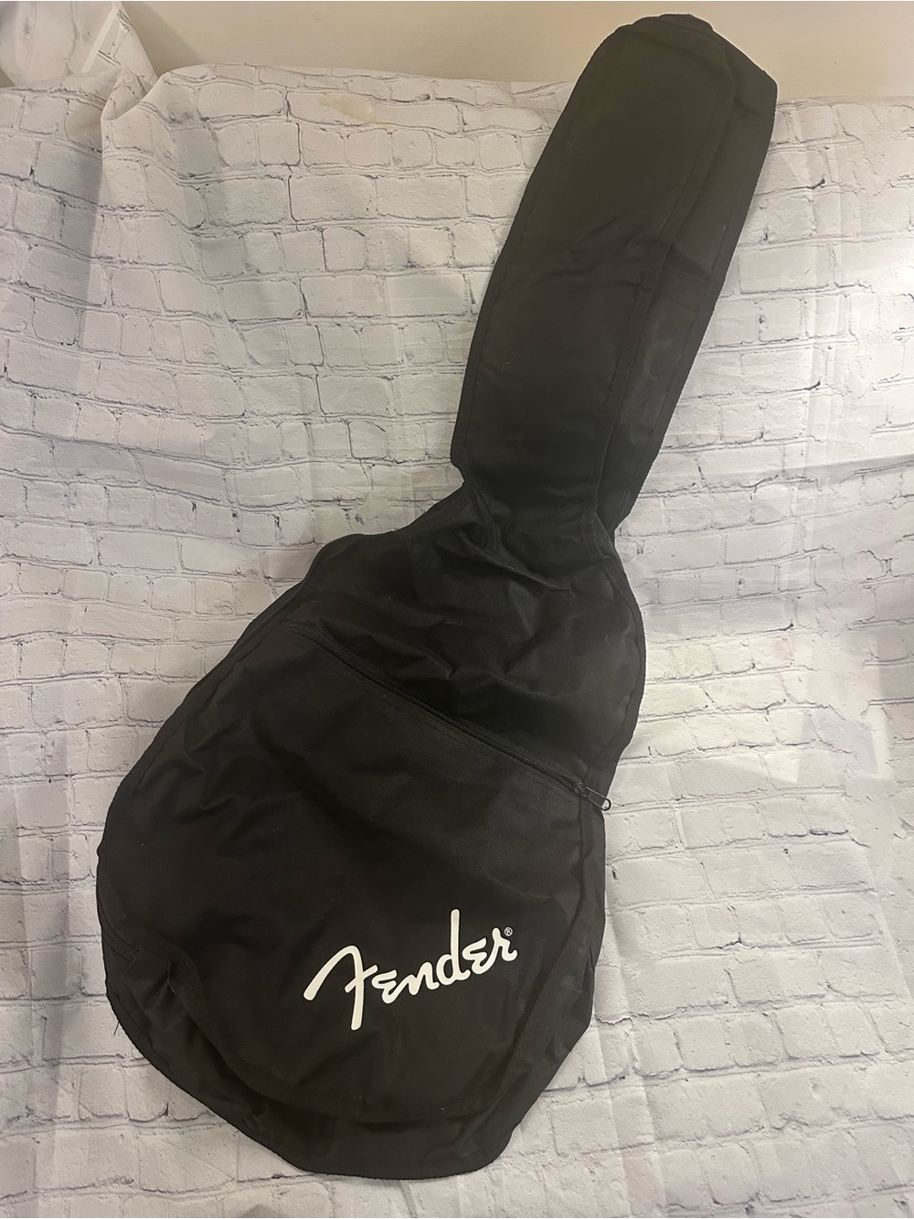 Like brand new - Fender Black Gig Bag with White Logo